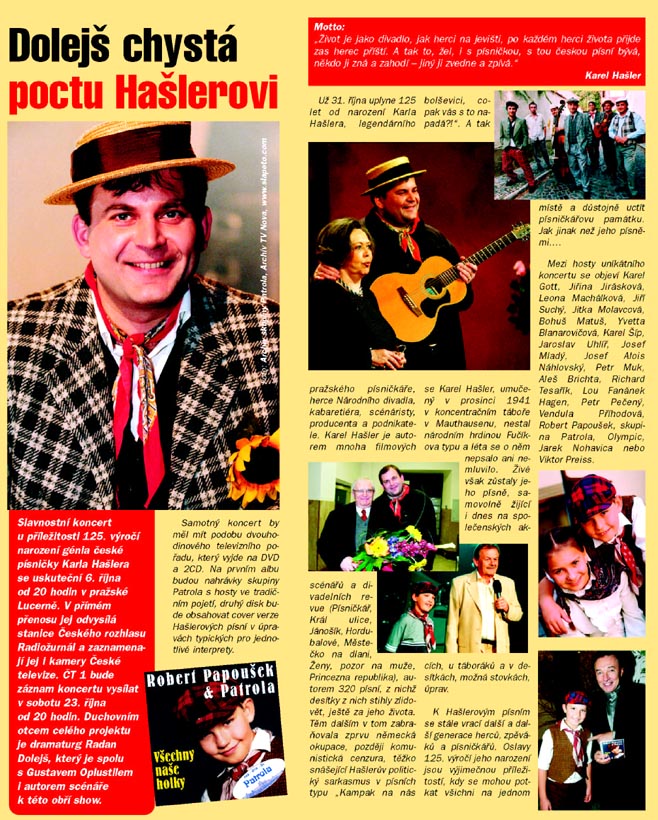 Dolej chyst poctu Halerovi